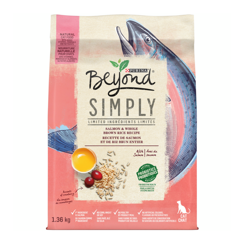 1.36 Kg Purina Beyond Simply Salmon & Whole Brown Rice Dry Cat Food