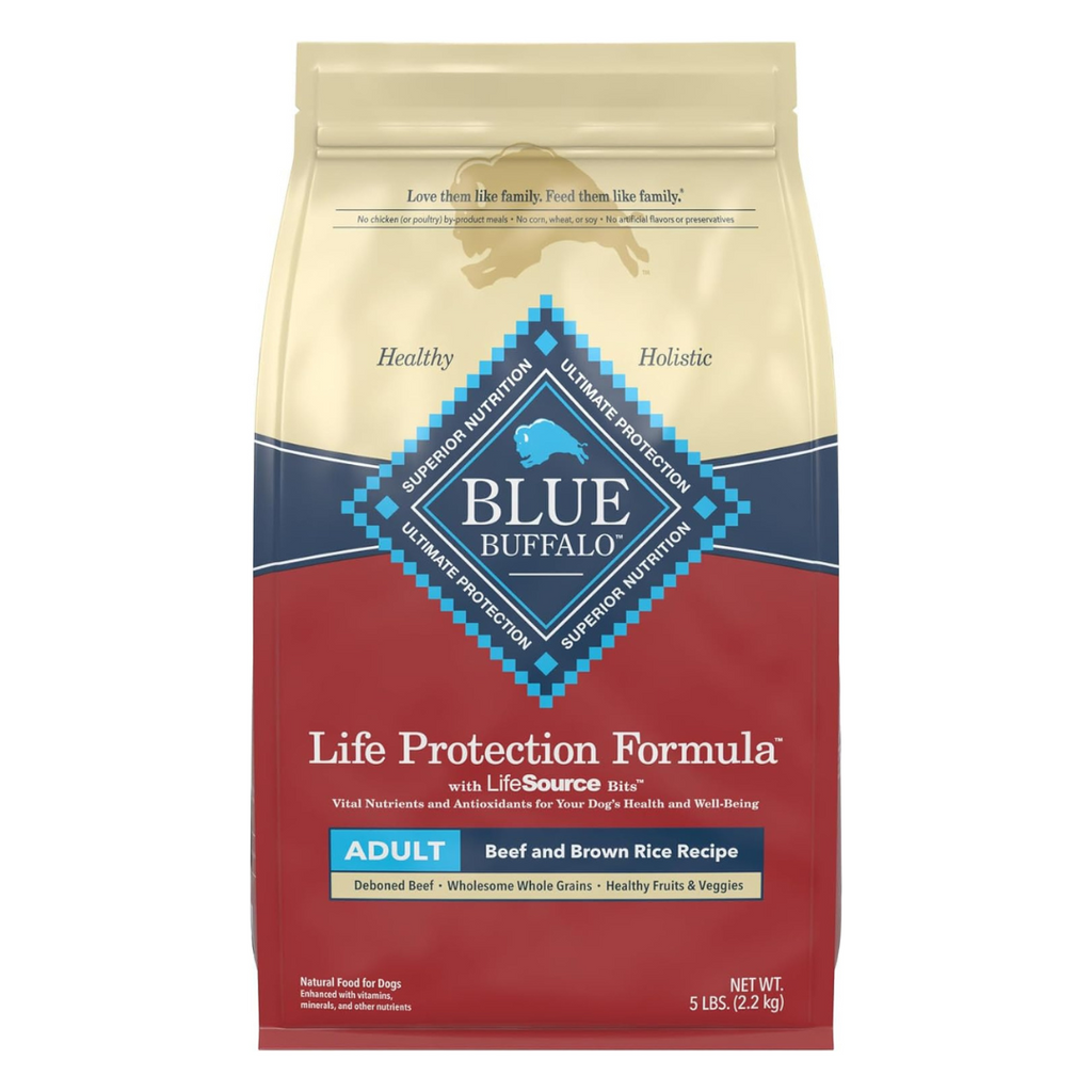 2.2 kg Blue Buffalo Life Protection Formula Beef Natural Dry Dog Food for Adult Dogs