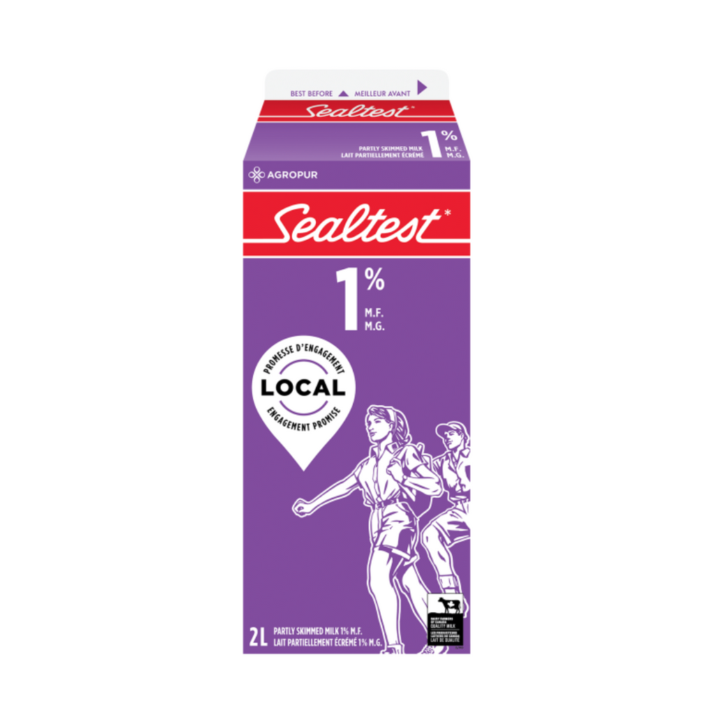2L, Sealtest 1% Partly Skimmed Milk