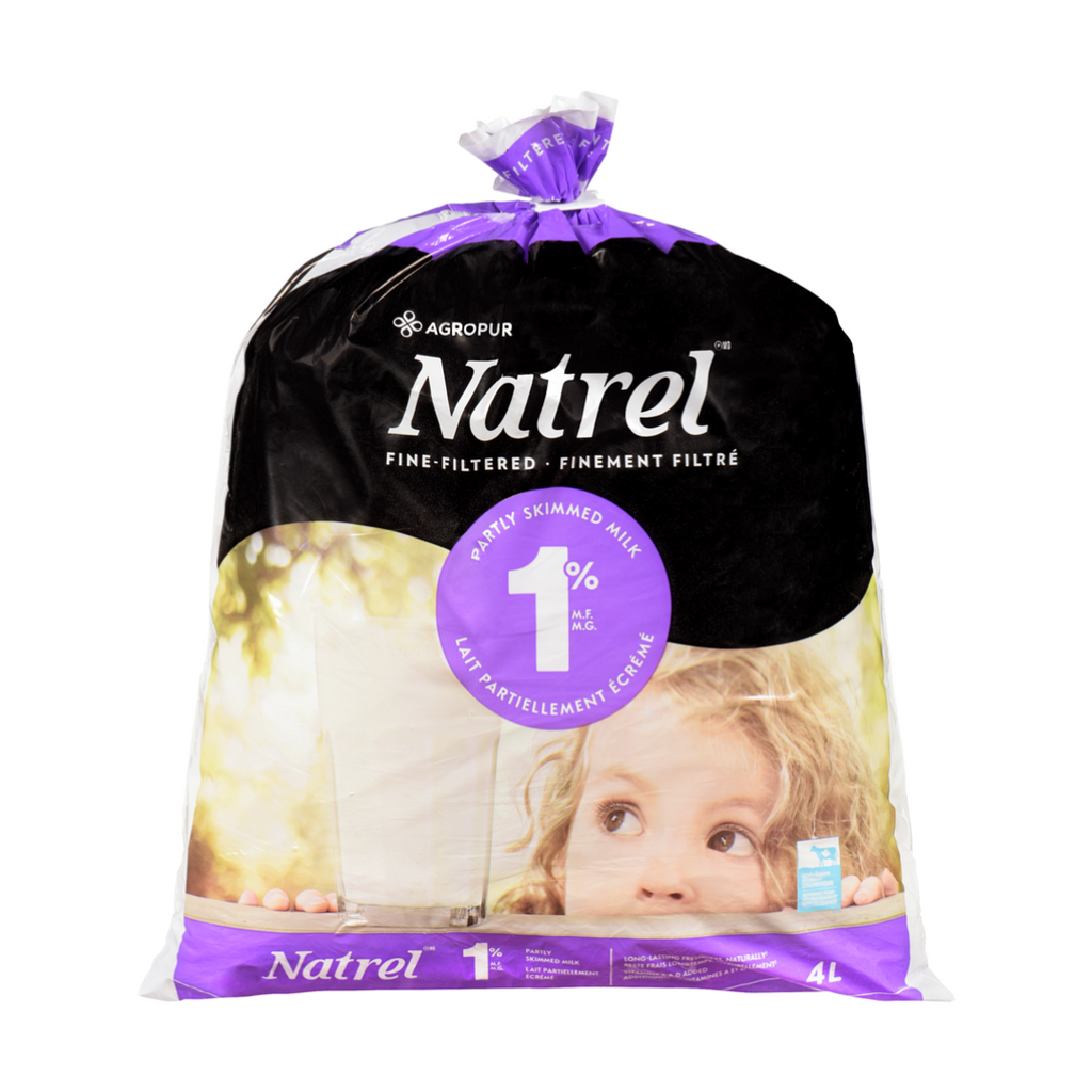 4L, Natrel 1% Fine-filtered Partly Skimmed Milk