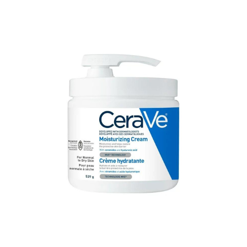 539mL CeraVe Moisturizing Cream with 3 Ceramides and Hyaluronic Acid Daily Face, Body and Hand Moisturizer for Normal to Dry Skin