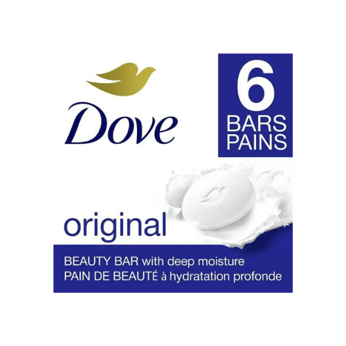 6 x 106g, Dove Beauty Bar Original Gentle Skin Cleanser, 6 Bar Pack