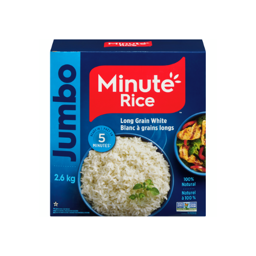 2.6 kg, Minute Rice Premium Instant Long Grain White Rice, Jumbo