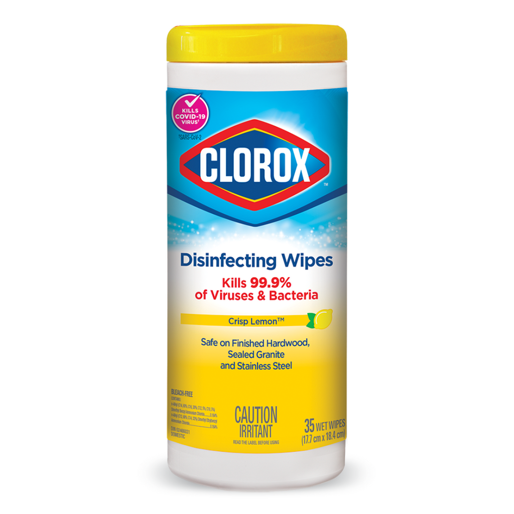 35 Counts, Clorox Disinfecting Wipes, Lemon Fresh