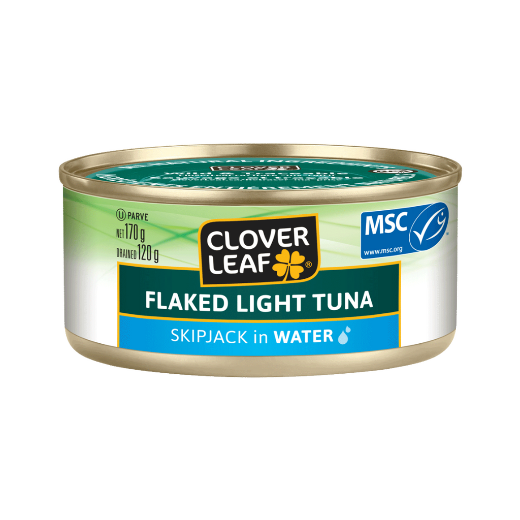 170g, Clover LEAF Flaked Light Tuna, Skipjack in Water