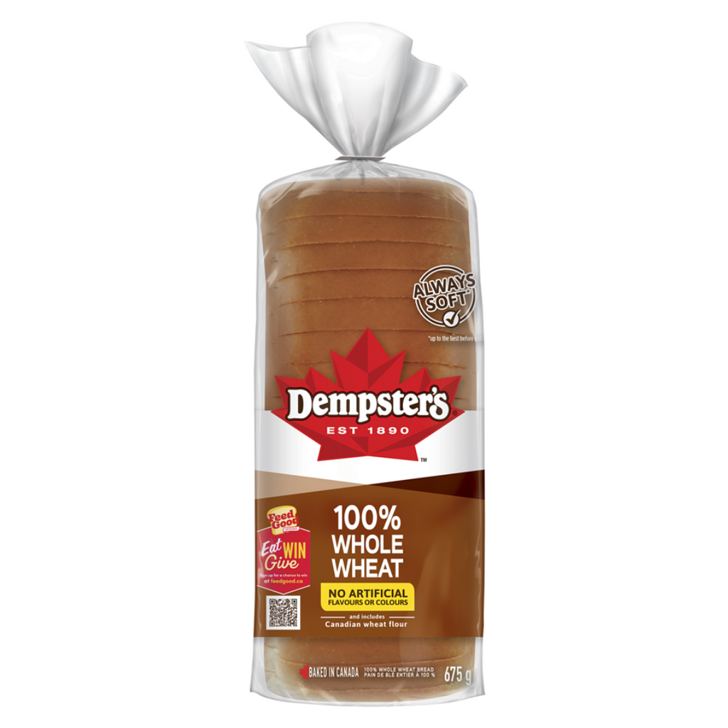 675g, Dempster 100% Whole Wheat Bread