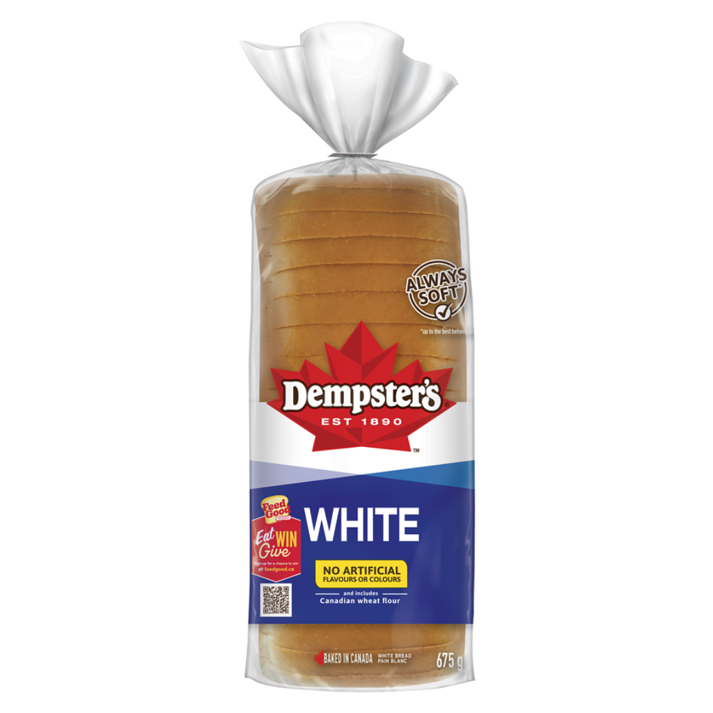 675g, Dempster White Bread