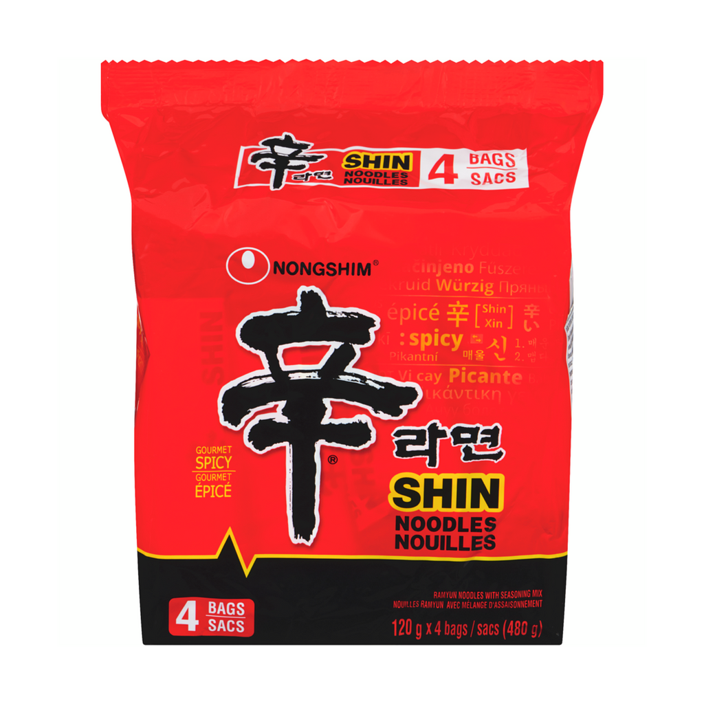 4 x 120g, Nongshim Shin Ramyun Noodle Soup Family Pack