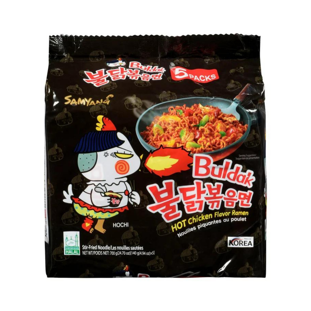 5 x 140g, Samyang Buldak Hot Chicken Flavor Ramen, 5 pack