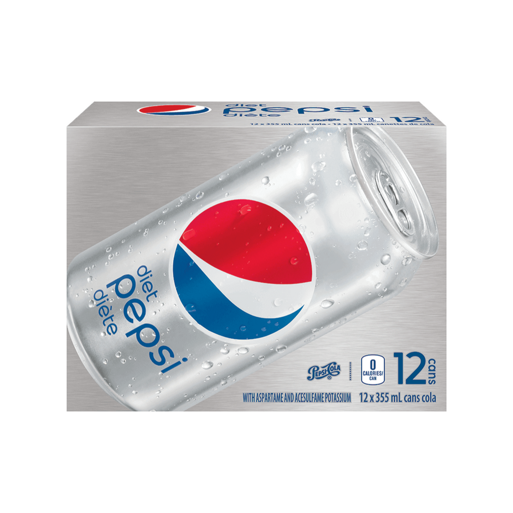 12 x 355mL, Diet Pepsi Cola, 12 Pack